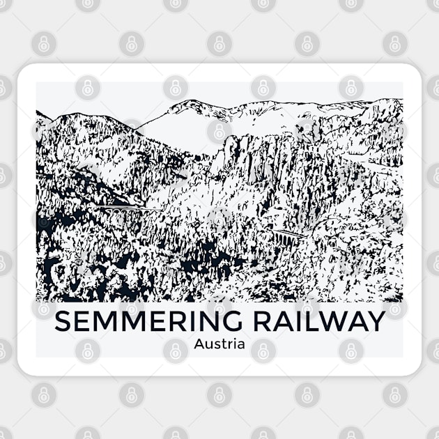 Semmering Railway - Austria Sticker by Lakeric